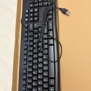 Black USB Wired Keyboard